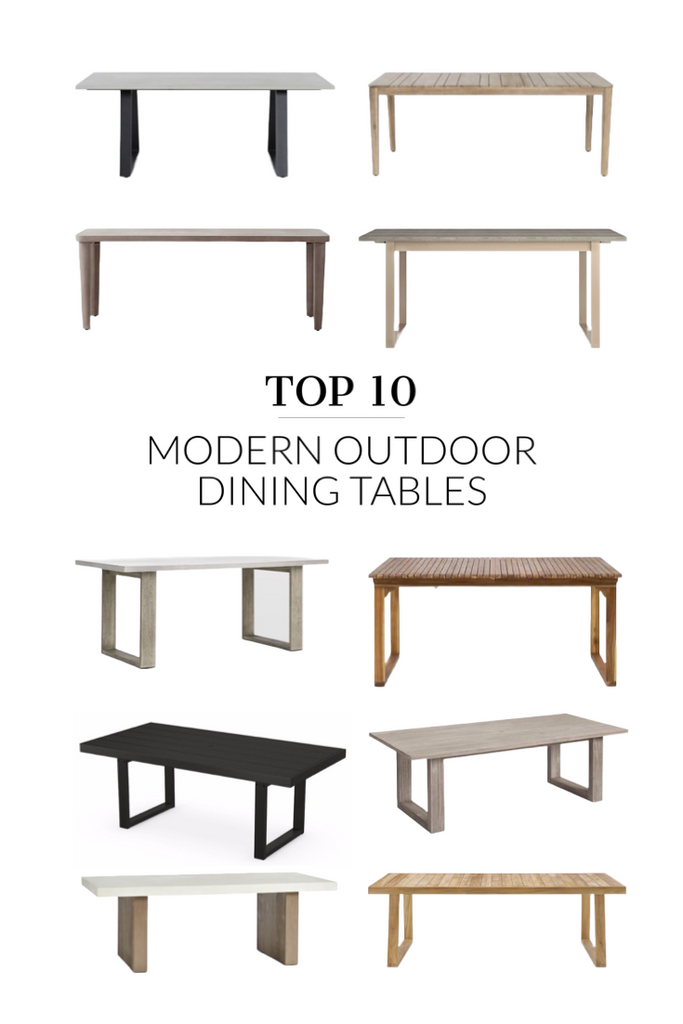 TOP 10 Modern Outdoor Dining Tables