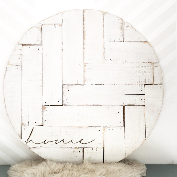 24" Original Herringbone Home Round